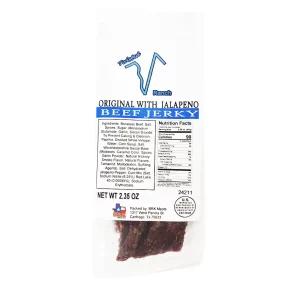 Pasture raised beef jerky Original with Jalapeno