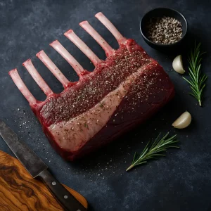 New Zealand Red Stag Rib Rack Seasoned