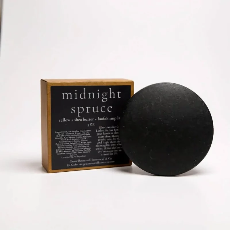 Midnight Spruce Tallow + Shea Soap Bar