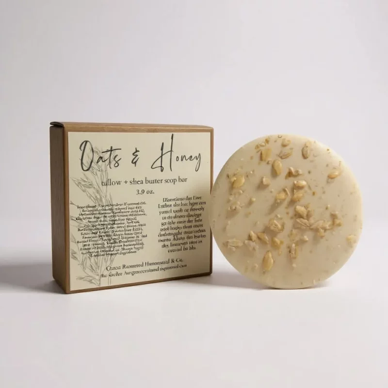Oats & Honey Tallow + Shea Soap Bar