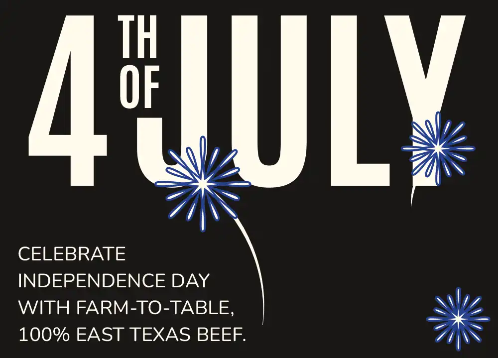 Celebrate 4th of July with local, pasture-raised beef from Twisted V Ranch!